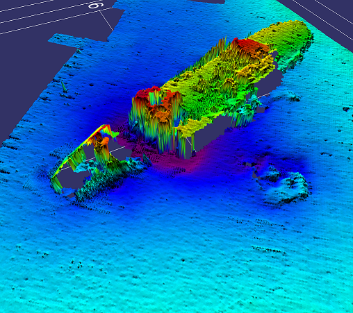 seafloor mapping - wreck